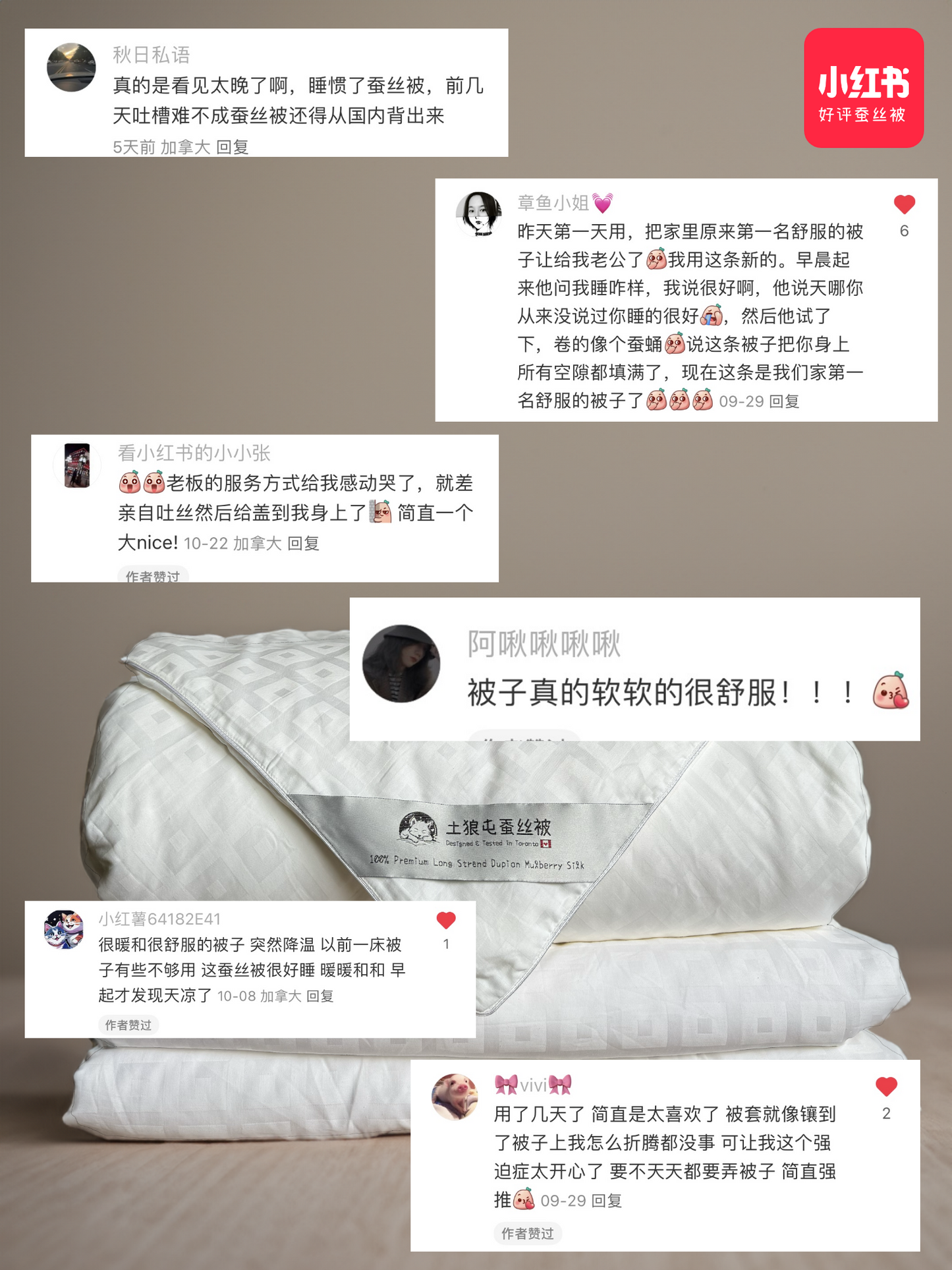 四季款双宫茧桑蚕丝被(加拿大版)