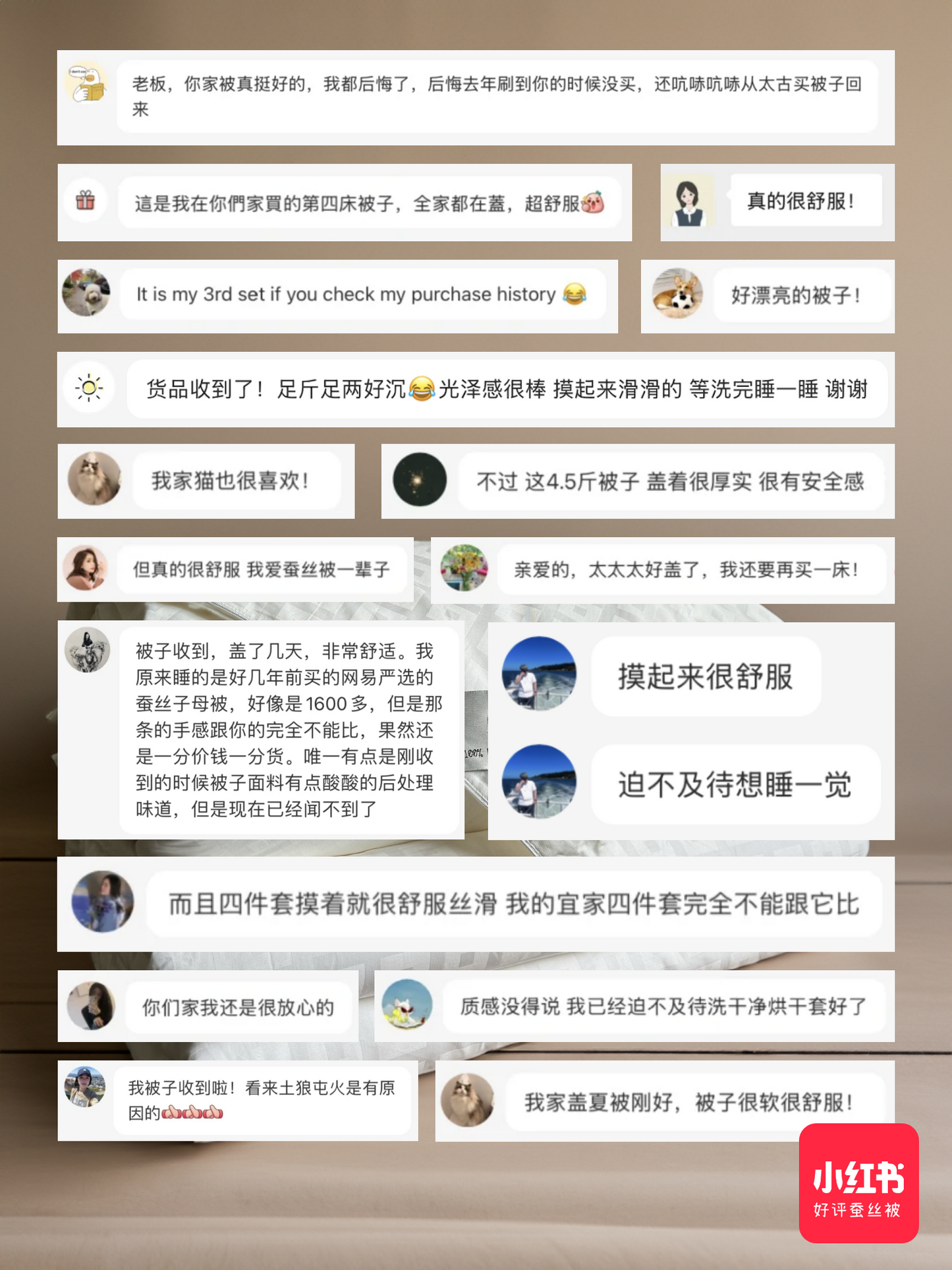 四季款双宫茧桑蚕丝被(加拿大版)